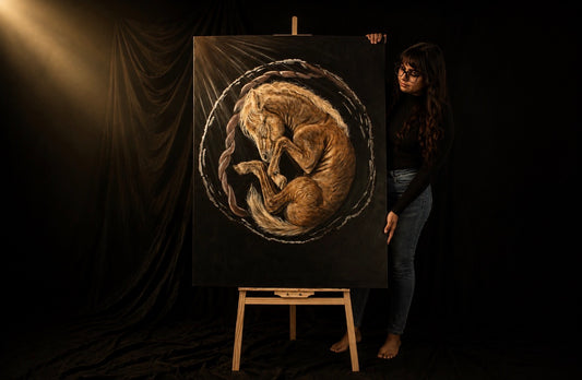 Genesis Collection | Foal Original Animal Painting