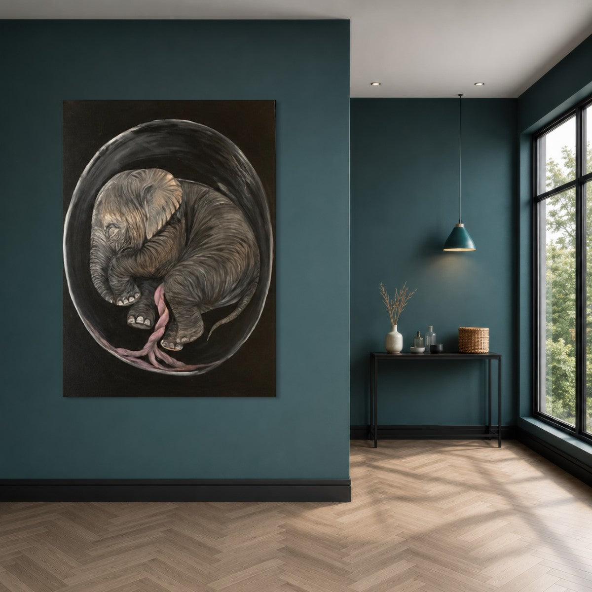Genesis Collection | Elephant Original Wildlife Painting