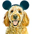 GoldenDoodle Magic — Professional Art Print | Goldendoodle Dog Art