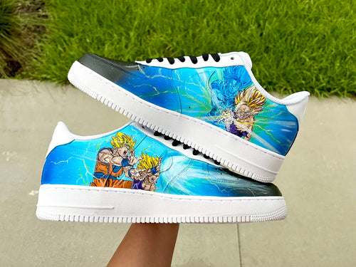 1-of-1 Dragon Ball Z Hand-Painted Nike Air Force 1 | Collector Art Shoes | Men’s 11.5