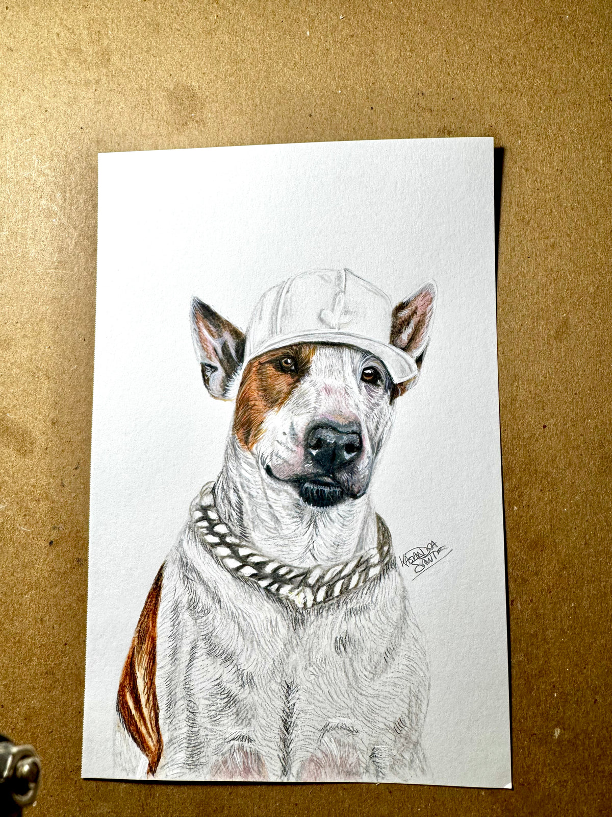 Omar Courtz Pup — Original Puerto Rican Pop Culture Dog Art | 5.5 × 8.5