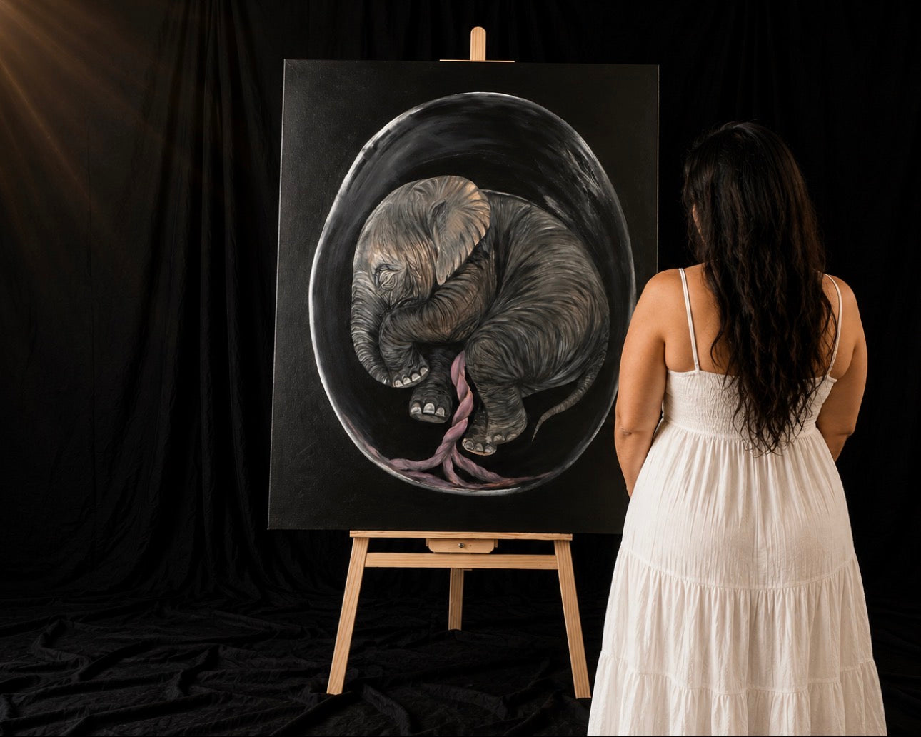 Genesis Collection | Elephant Original Wildlife Painting