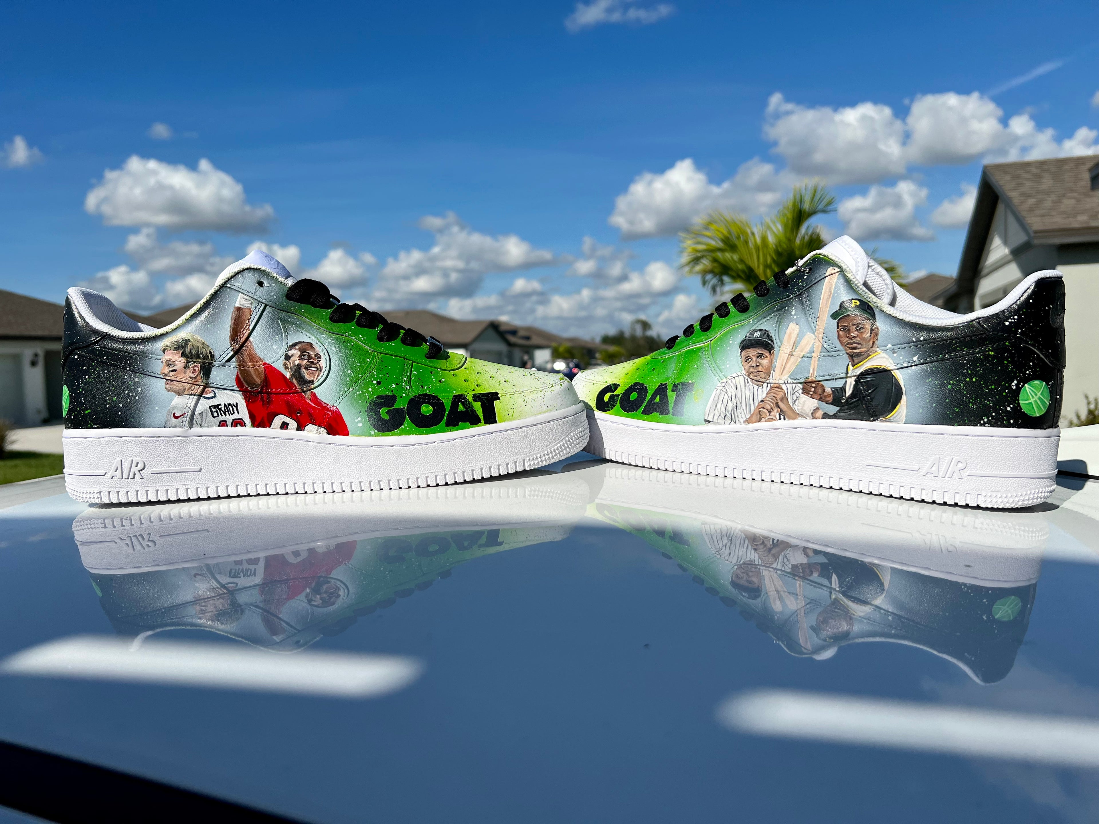 The GOAT Shoes — 1-of-1 Hand-Painted Sports Legends Collector Sneakers