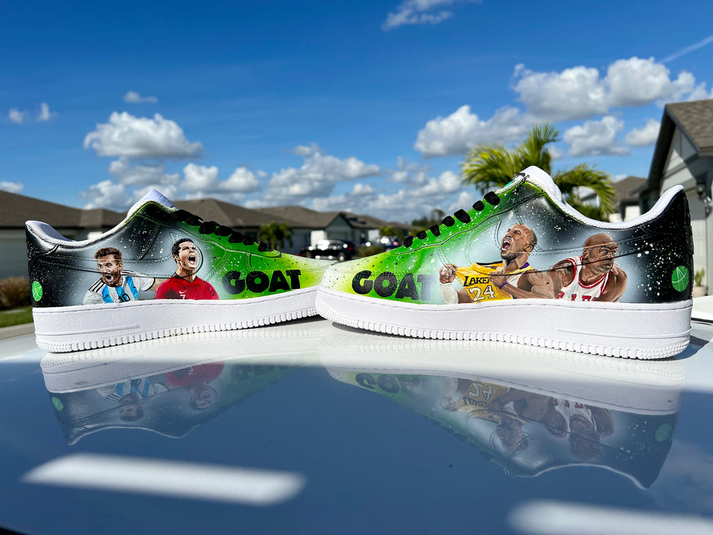The GOAT Shoes — 1-of-1 Hand-Painted Sports Legends Collector Sneakers
