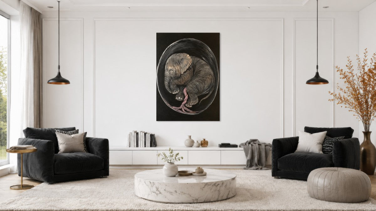 Genesis Collection | Elephant Original Wildlife Painting
