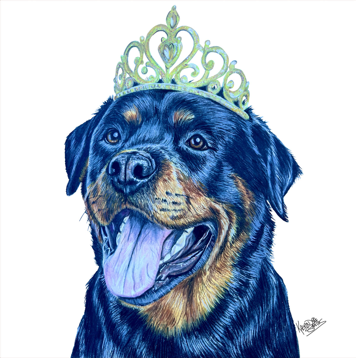 Fiona — Rottweiler Art Print | Professional Dog Portrait Print