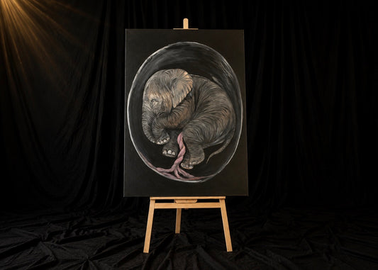 Genesis Collection | Elephant Original Wildlife Painting