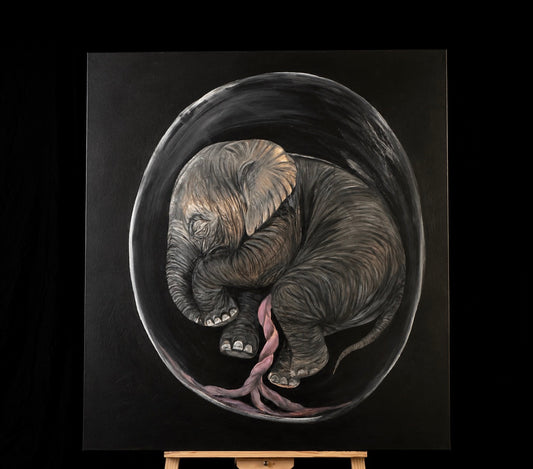 Genesis Collection | Elephant Original Wildlife Painting